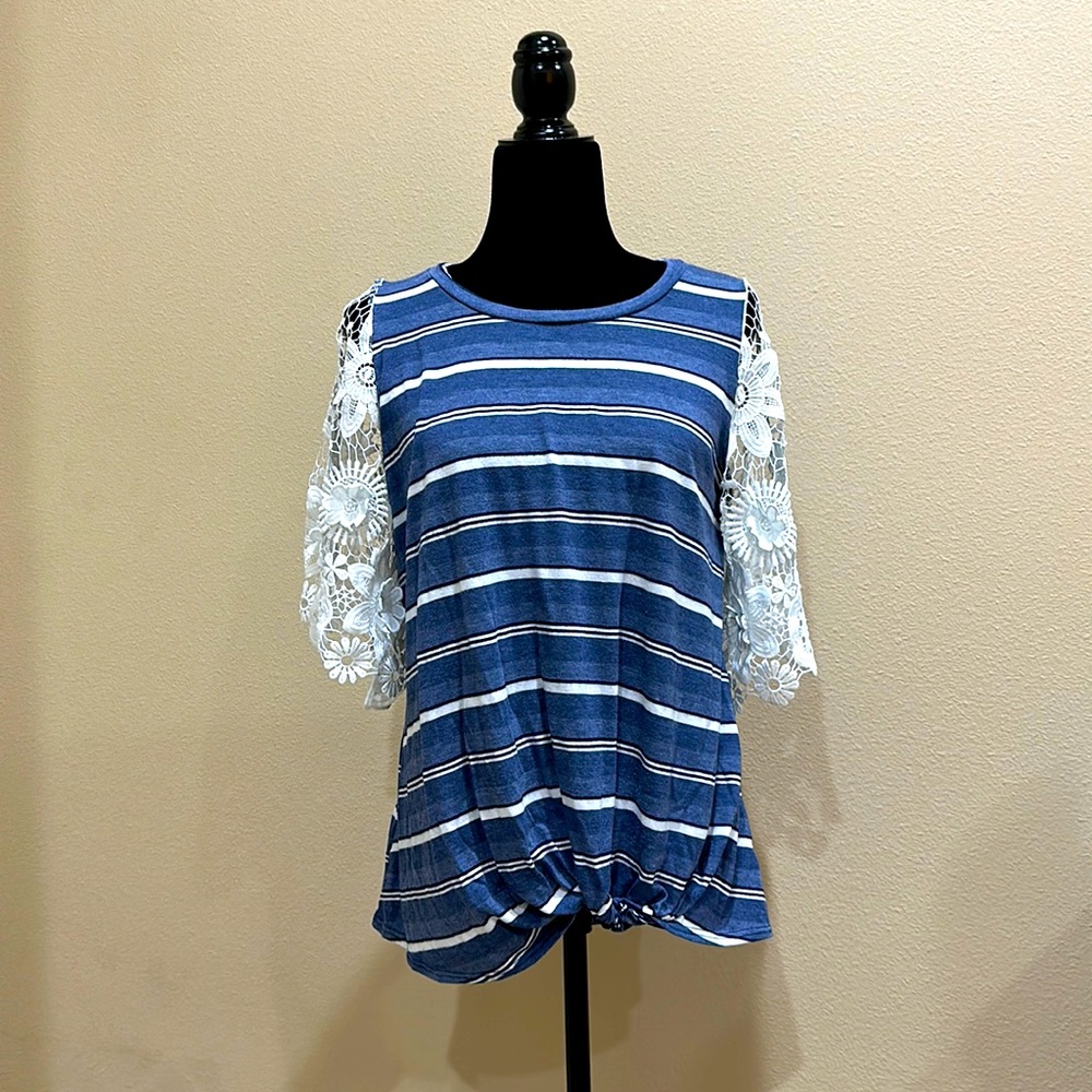 Stripes and Flowers shirt 👕
